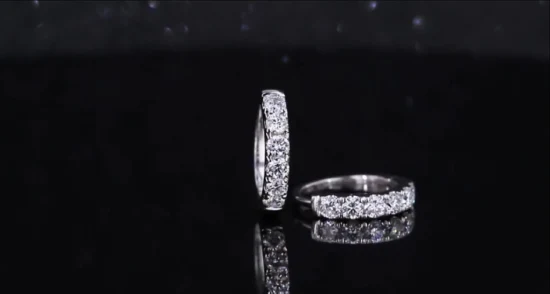 Eleganter individueller Modeschmuck für Paare′ S-Moissanit-Diamantring, 925er-Sterlingsplitter-Schmuck, Verlobungsringe