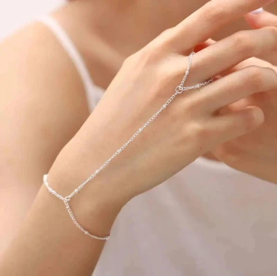 Personalisiertes, schlichtes, elegantes Damenarmband aus 925er Silber im Großhandel