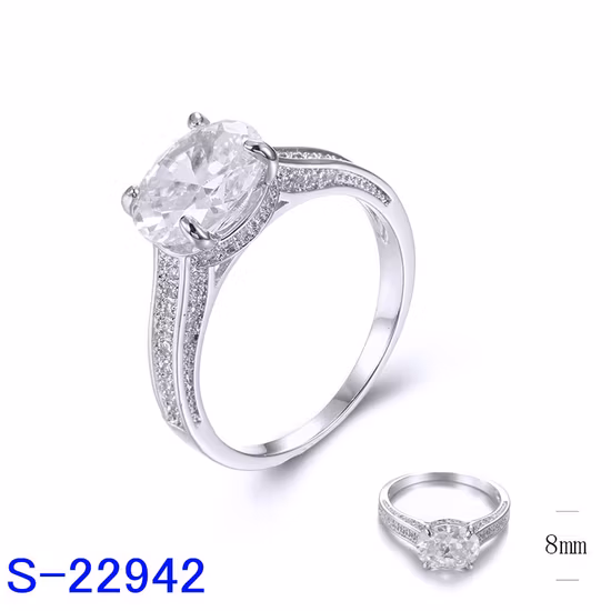 Modeaccessoires, Modeschmuck, individuelle Ringe aus 925er-Sterlingsilber mit CZ, Verlobung, Hochzeit, Versprechensringe für Frauen